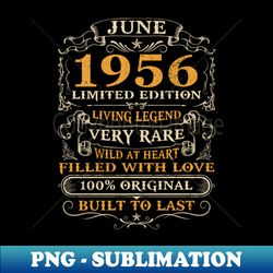 65th birthday gift 65 years old retro vintage june 1956 - exclusive png sublimation download - create with confidence