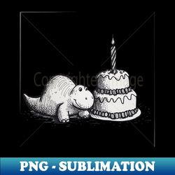 dinosaur and cake - instant sublimation digital download - perfect for creative projects