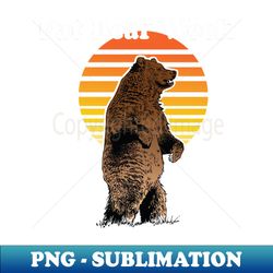 retro fat bear design fat bear week design for fat bear week - png transparent sublimation design - bold & eye-catching