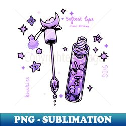 lilac lip gloss - digital sublimation download file - fashionable and fearless