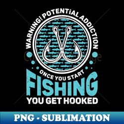 fish fisherman angler fishing - sublimation-ready png file - stunning sublimation graphics
