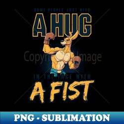 boxing shirt  hug with a fist in face - trendy sublimation digital download - boost your success with this inspirational png download