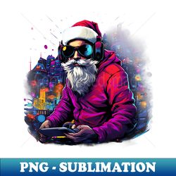 santas noel night - png sublimation digital download - vibrant and eye-catching typography