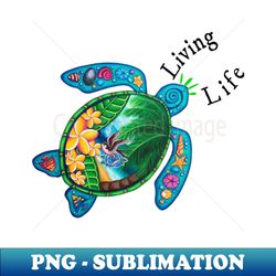 turtle art - retro png sublimation digital download - bold & eye-catching