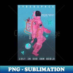 space astronaut pastel cyberspace pastel planet galaxy kawaii - digital sublimation download file - perfect for sublimation art