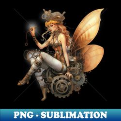 steampunk fairy sticker - special edition sublimation png file - stunning sublimation graphics