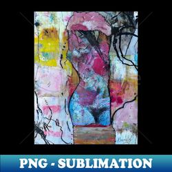 abstract expressionism female figurative nude - unique sublimation png download - revolutionize your designs