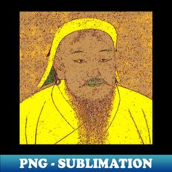 genghis khan portrait - sublimation-ready png file - perfect for sublimation mastery