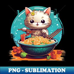 cats and ramen - exclusive png sublimation download - perfect for sublimation art