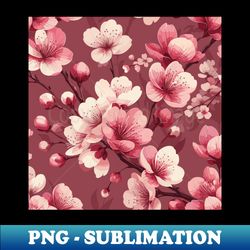 cherry blossom - modern sublimation png file - unlock vibrant sublimation designs