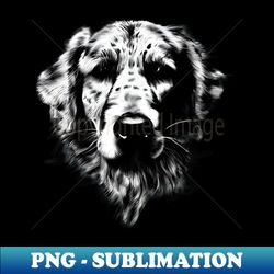 golden retriever dog in black - signature sublimation png file - perfect for personalization