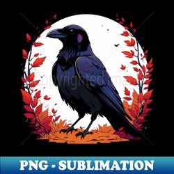 the crow - unique sublimation png download - enhance your apparel with stunning detail