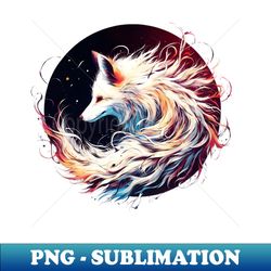 mystical fox - png transparent digital download file for sublimation - perfect for sublimation art