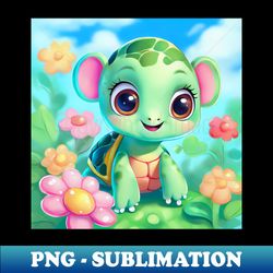 turtle princess in pastel colour - instant sublimation digital download - spice up your sublimation projects
