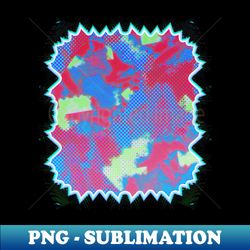 neon glitch fusion - dazzling abstract pop art - artistic sublimation digital file - perfect for sublimation art