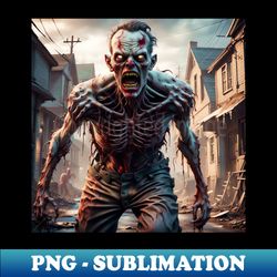 zombie - hungry angry zombie horror scary zombie portrait - trendy sublimation digital download - stunning sublimation graphics