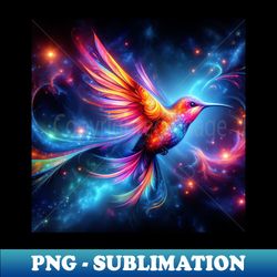 colorful night hummingbird - unique sublimation png download - unleash your inner rebellion