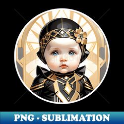 art deco babies - creative sublimation png download - fashionable and fearless