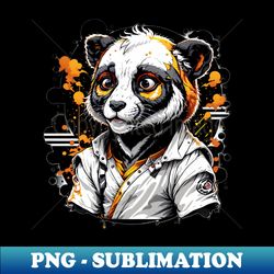 confused panda - artistic sublimation digital file - enhance your apparel with stunning detail