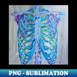 ribcage light - retro png sublimation digital download - revolutionize your designs