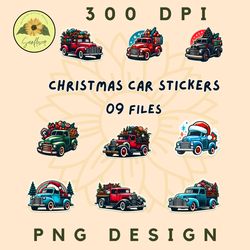 christmas car stickers png