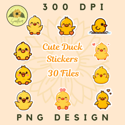 cute duck stickers png