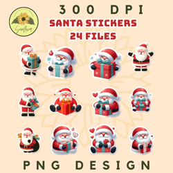 santa claus stickers png