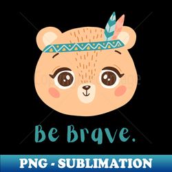 boho baby bear - sublimation-ready png file