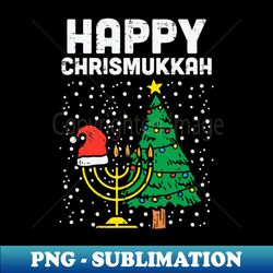 happy christmukkah jewish christmas hanukkah chanukah - instant png sublimation download