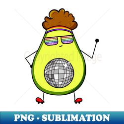 disco avoparty avocado - unique sublimation png download