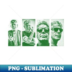 anthony bourdain green solid style - premium sublimation digital download