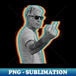 retro anthony bourdain - png transparent sublimation design