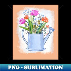 denizko easter watering can - retro png sublimation digital download