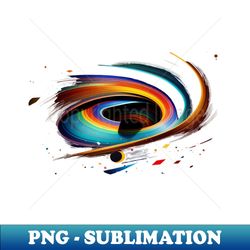 galaxy being absorbed by a blackhole - decorative sublimation png file