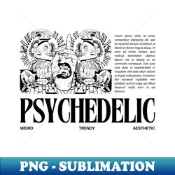 graphic psychedelic illustration - instant sublimation digital download