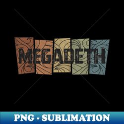 megadeth retro pattern - aesthetic sublimation digital file