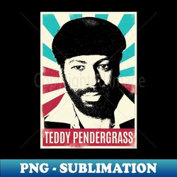 vintage retro teddy pendergrass 1 - high-quality png sublimation download
