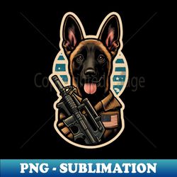 belgian malinois soldier - special edition sublimation png file