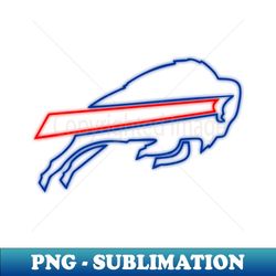 buffalo bills neon! - professional sublimation digital download