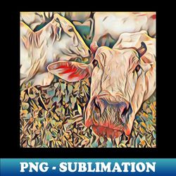digitilized cow close up - trendy sublimation digital download