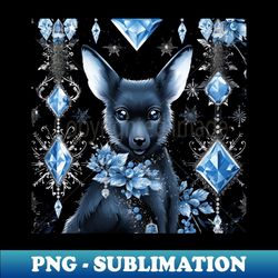 jewelled kangaroo - professional sublimation digital download