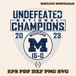 college football playoff 2023 national champions undefeated svg