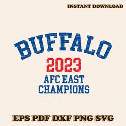 retro football buffalo 2023 afc east champions svg