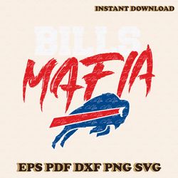 retro bills mafia buffalo football team svg