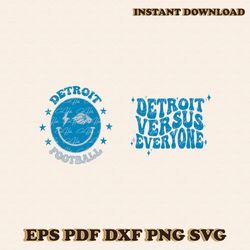 NFL Detroit Versus Everyone SVG