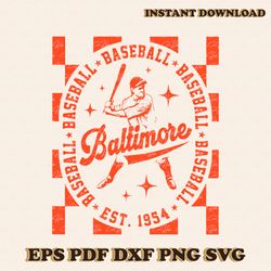 baltimore orioles baseball est 1954 svg