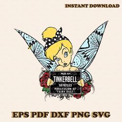 tinkerbell gothic girl possession of fairy dust png