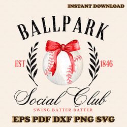 retro ballpark social club est 1846 baseball png