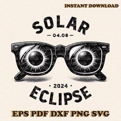 solar eclipse 2024 glasses png design