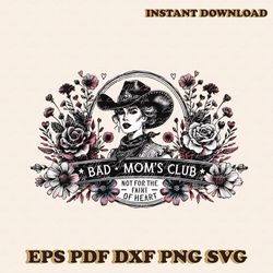 bad mom's club sublimation design